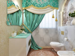 Роскошный су в восточном стиле, студия Design3F студия Design3F Asian style bathroom