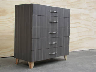 Recamara MONT, TIRIKI TIRIKI Modern style bedroom Chipboard