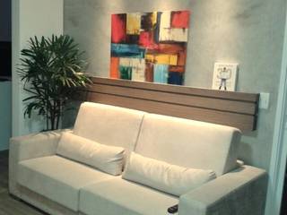 Apto para um Jovem Casal, Donna Design Donna Design Modern living room