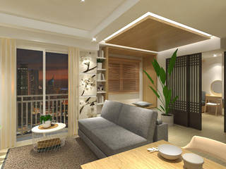 Trivium Apartment 3BR , SAE Studio (PT. Shiva Ardhyanesha Estetika) SAE Studio (PT. Shiva Ardhyanesha Estetika) Modern Living Room