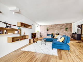 Loft Montreuil, Ma Ma Industrial style living room