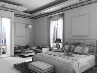 Remodelación Habitación Residencial, A.BORNACELLI A.BORNACELLI Modern style bedroom