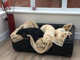 Dog sofa - Sandringham dog sofa range, Scott's of london Scott's of london غرفة المعيشة جلد صناعي Metallic/Silver