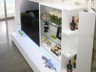 ​Estante Diva, Decordesign Interiores Decordesign Interiores Living room design ideas