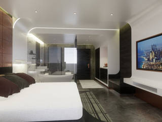 5 Star Hotel Deluxe Room, TheeAe Architects TheeAe Architects Espacios comerciales