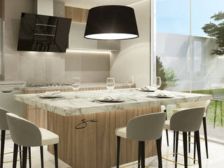 Proyecto de Cocina, sofia c.zarauz-design sofia c.zarauz-design Modern kitchen Chipboard