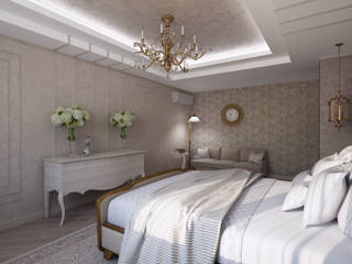 Спальня в бежевых тонах, Alt дизайн Alt дизайн Classic style bedroom