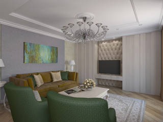 Квартира, вдохновленная квартирами "Ван Гога", Alt дизайн Alt дизайн غرفة المعيشة