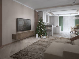 Проект таунхауса, Alt дизайн Alt дизайн Eclectic style living room