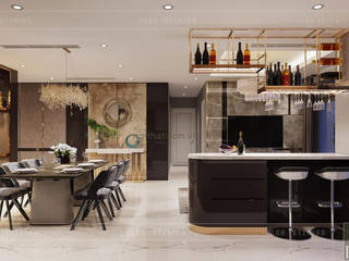 Phối hợp phong cách Tân cổ điển và Đương đại trong nội thất căn hộ, ICON INTERIOR ICON INTERIOR Cocinas de estilo moderno