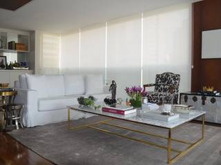 Apartamento Paulista, Silvo Design Silvo Design Modern living room سیل / لینن Pink