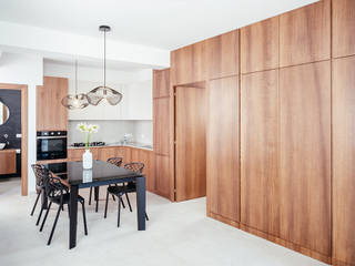 Casa ESSE, manuarino architettura design comunicazione manuarino architettura design comunicazione Built-in kitchens Wood Wood effect