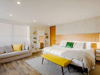 Dormitorio Principal, Klover Klover 北欧スタイルの 寝室