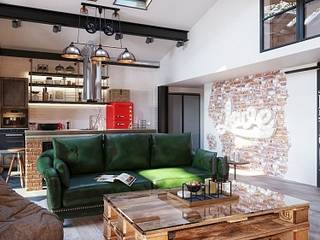 homify Industrial style living room