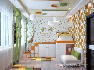 Яркая детская комната, студия Design3F студия Design3F Eclectic style nursery/kids room