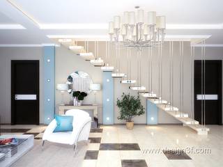 Большая современная гостиная, студия Design3F студия Design3F Living room