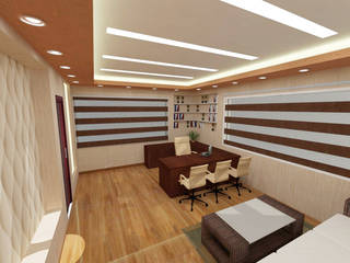 commercial, Design Tales 24 Design Tales 24 Modern study/office Beige