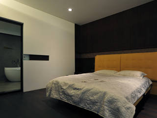 室內設計 東方帝國 SC House, 黃耀德建築師事務所 Adermark Design Studio 黃耀德建築師事務所 Adermark Design Studio Minimalist bedroom