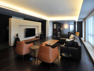 室內設計 怡和 YC House, 黃耀德建築師事務所 Adermark Design Studio 黃耀德建築師事務所 Adermark Design Studio Minimalist living room