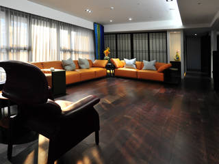 室內設計 市政廳 HL House, 黃耀德建築師事務所 Adermark Design Studio 黃耀德建築師事務所 Adermark Design Studio Minimalist living room