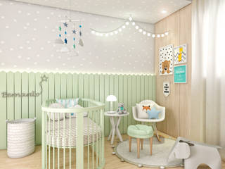 Quarto de bebê, Gabriela Andrade Arquitetura Gabriela Andrade Arquitetura Babykamer