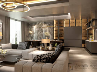 Penthouse Ky Dong Plaza - district 3 - Hcm City, Archifix Design Archifix Design Living room