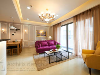 Căn hộ Masteri, Archifix Design Archifix Design Living room