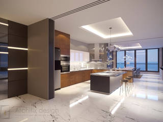 Long Beach center Penthouse - Phu Quoc, Archifix Design Archifix Design Keukenblokken