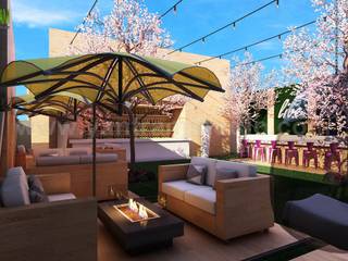 Apartment Roof Top Design Ideas homify Roof terrace Ceramic interior design,container house,3d interior modeling