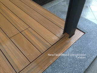 吉美一品花園-地板工程, 新綠境實業有限公司 新綠境實業有限公司 Minimalist balcony, veranda & terrace Wood-Plastic Composite Wood effect