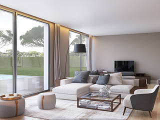  Living room by DZINE & CO, Arquitectura e Design de Interiores