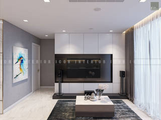 Căn hộ Vinhomes Golden River với THIẾT KẾ HIỆN ĐẠI THANH LỊCH , ICON INTERIOR ICON INTERIOR Modern Living Room