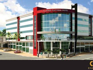 Minas Platinum Hotel e Convention , CBC Engenharia CBC Engenharia Ruang Komersial Kaca