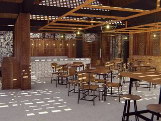 Kaaisungan Sibarrung, Pr+ Architect Pr+ Architect Tropical style dining room