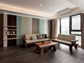 島谷, 禾光室內裝修設計 ─ Her Guang Design 禾光室內裝修設計 ─ Her Guang Design Rustic style living room