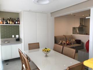 Apartamento Brooklin, 3JP Engenharia 3JP Engenharia Dining room سرامک