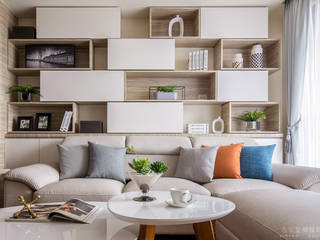 宜蘭-歡歡喜喜建案(住宅設計), 在家空間設計 在家空間設計 Moderne woonkamers