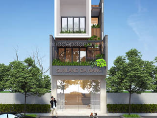 Thiết kế nhà đẹp 3 tầng Khu đô thị sinh thái Hòa Xuân, TP. Đà Nẵng, AVA Architects AVA Architects Casas modernas