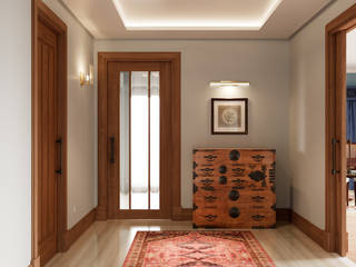Inêz Fino Interiors, LDA 에클레틱 복도, 현관 & 계단