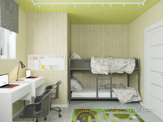 Интерьер детской с мебелью Икеа, студия Design3F студия Design3F Nursery/kid’s room