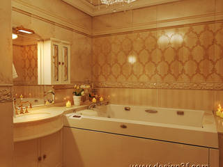 Интерьер ванной комнаты классика, студия Design3F студия Design3F Classic style bathroom Tiles