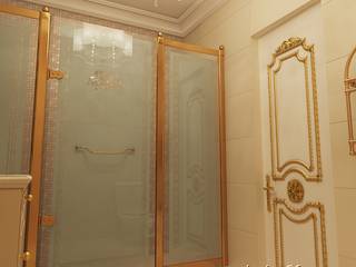 Интерьер ванной комнаты квадратной формы, студия Design3F студия Design3F Classic style bathroom