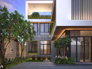 Thiết kế biệt thự hiện đại 3 tầng, AVA Architects AVA Architects Casas modernas