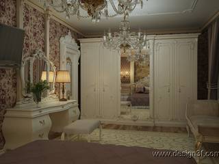 Роскошная спальня в классическом стиле, студия Design3F студия Design3F Classic style bedroom