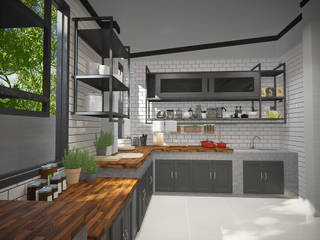 Renovate ห้องครัวและห้องน้ำ, Prime Co.,ltd Prime Co.,ltd Внутренний сад Дерево Эффект древесины