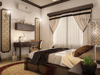 Bedroom Interior Design, Monnaie Architects & Interiors Monnaie Architects & Interiors 地中海スタイルの 寝室