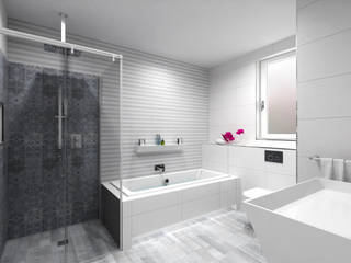 BATHROOM 3D DESIGNS, Porcelanosa Porcelanosa Nowoczesna łazienka