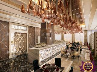 ​Beautiful interiors of restaurants from Katrina Antonovich, Luxury Antonovich Design Luxury Antonovich Design Eclectic style dining room