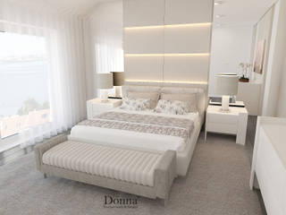 Remodelação de Sala e Quarto, Donna - Exclusividade e Design Donna - Exclusividade e Design ห้องนอน