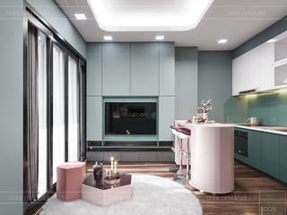 Đẹp Khác Biệt với Thiết kế căn hộ Landmark 81 của ICON INTERIOR, ICON INTERIOR ICON INTERIOR Modern Living Room